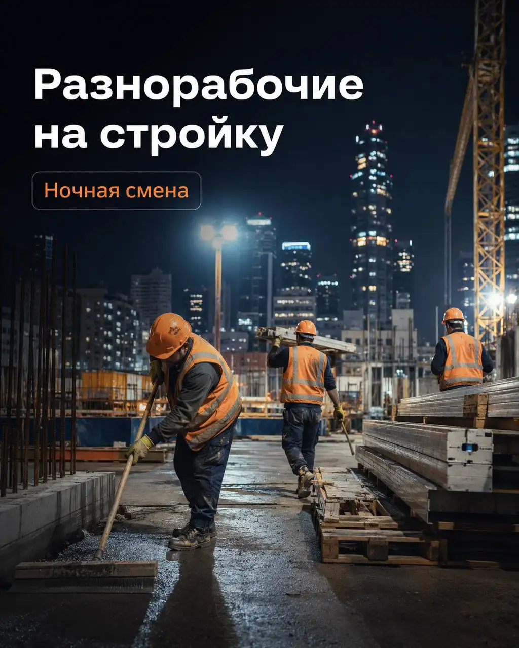 Разнорабочий на стройку - Строительство (Работа) в Москва