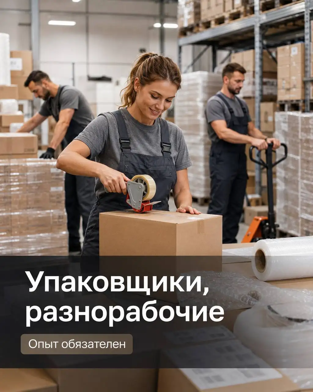 Упаковщики и разнорабочие в д. Чулково - Склад, Разнорабочие (Работа) в Чулково