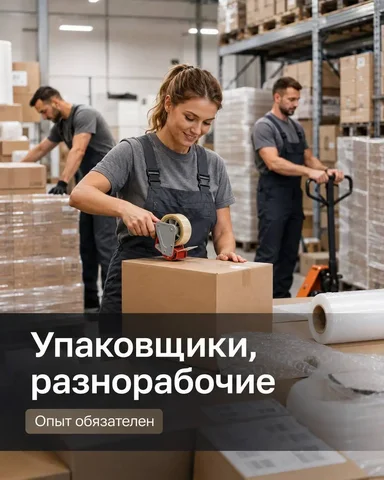 Упаковщики и разнорабочие в д. Чулково - Разнорабочий в Чулково