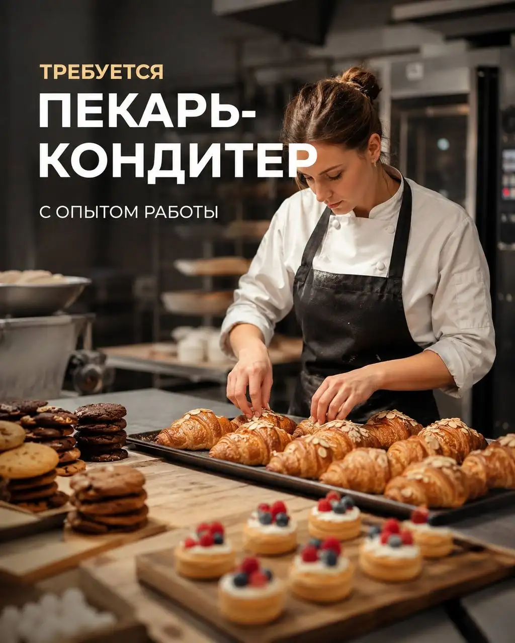 Пекарь-кондитер в производственную компанию - Рестораны/Кафе (Работа) в Москва