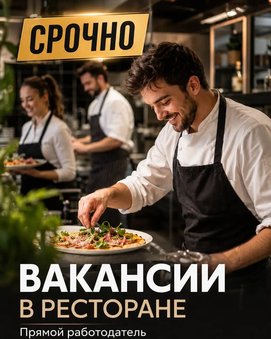 Вакансии в ресторане - Вакансии (Работа) в Москва