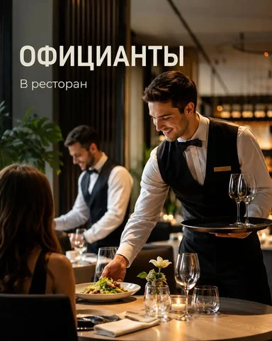 Официант - Вахта в Москва
