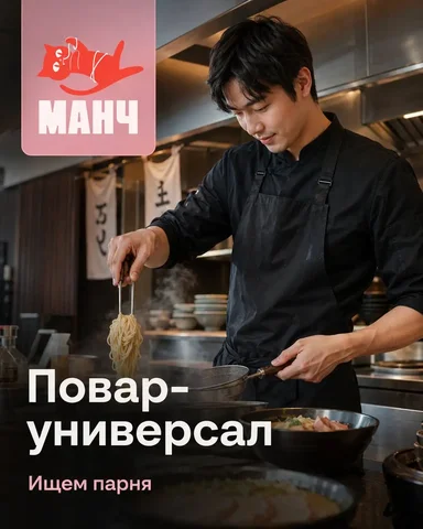 Повар-универсал в Манче - Вахта в Москва