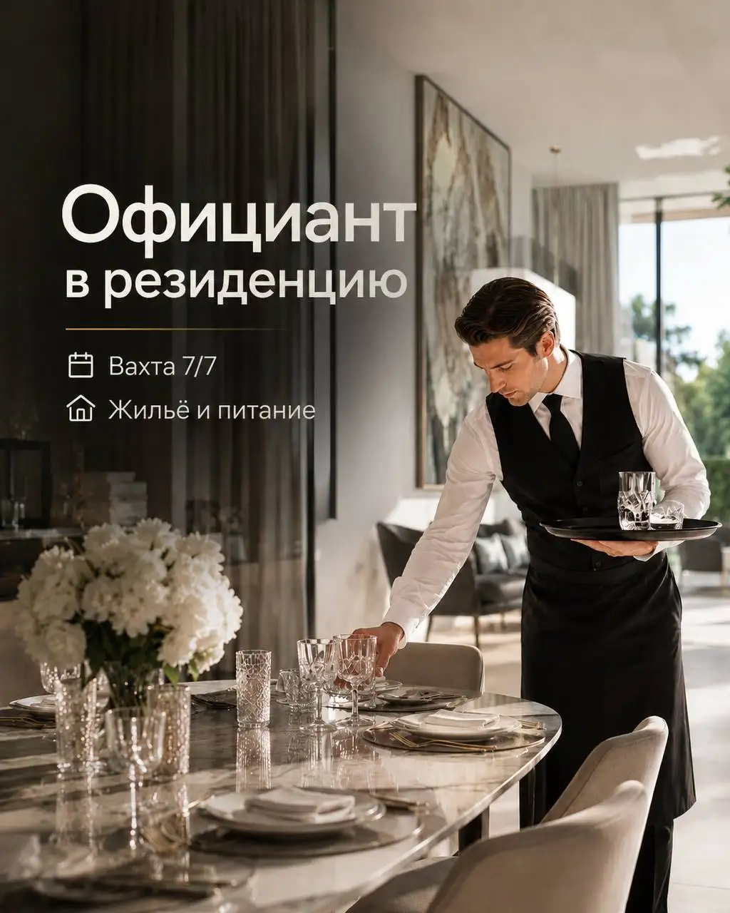 Официант на вахту - Официант (Работа) в Москва