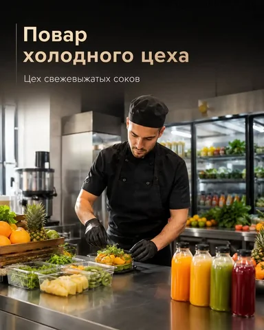 Вакансия: Повар ХЦ (производство свежевыжатого сока) - Вахта в Москва