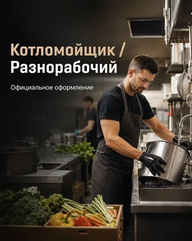 Котломойщик-разнорабочий - Вахта в Москва