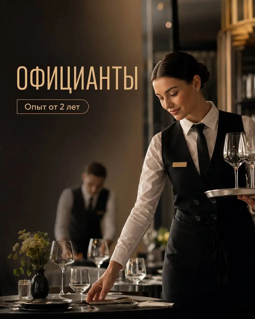 Вакансия официанта - Вакансии (Работа) в Москва