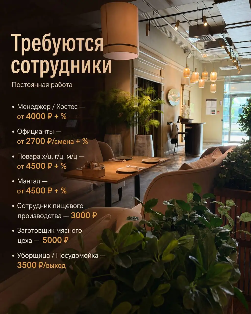 Вакансии в ресторан "Лаваш1" - Общественное питание (Работа) в Долгопрудный