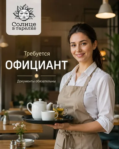 Официант в ресторан - Администратор гостиницы в Москва