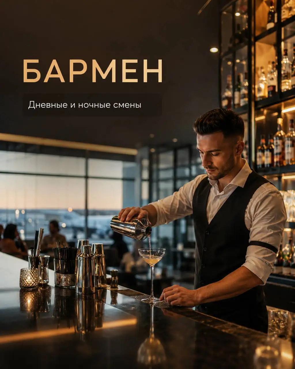 Бармен в аэропорту Шереметьево - Ресторанный бизнес (Работа) в Москва