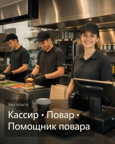 Вакансии в Бургер Кинг: Кассир, Повар, Помощник повара - Работа в Москва