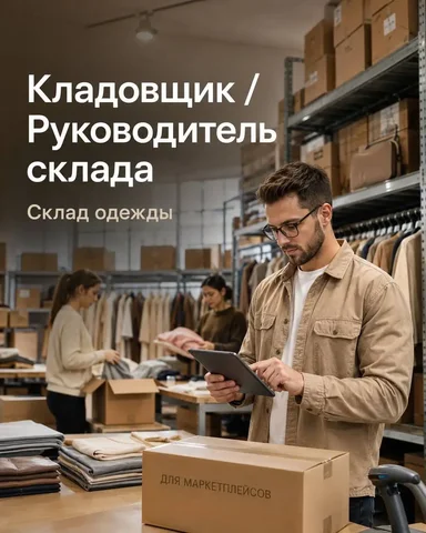Кладовщик / Руководитель склада - Работа в Москва