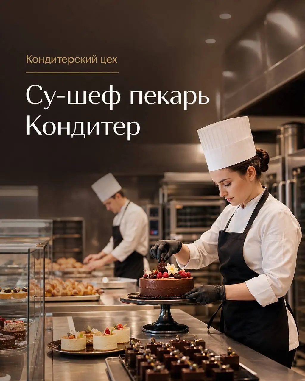 Вакансии су-шеф пекаря и кондитера - Вакансии в общепите (Работа) в Москва