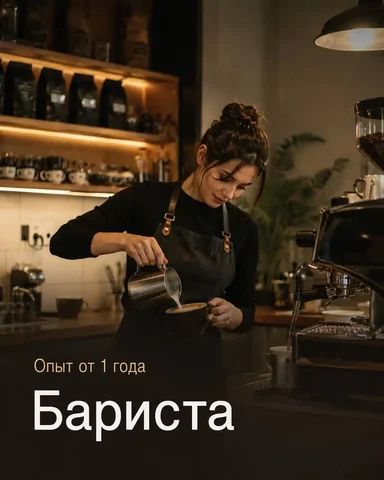 Вакансия бариста - Работа в Москва