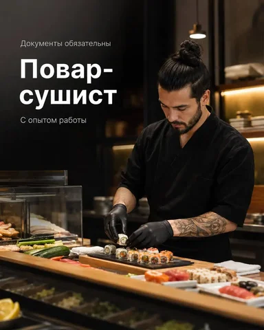 Вакансия повара-сушиста - Работа в Москва