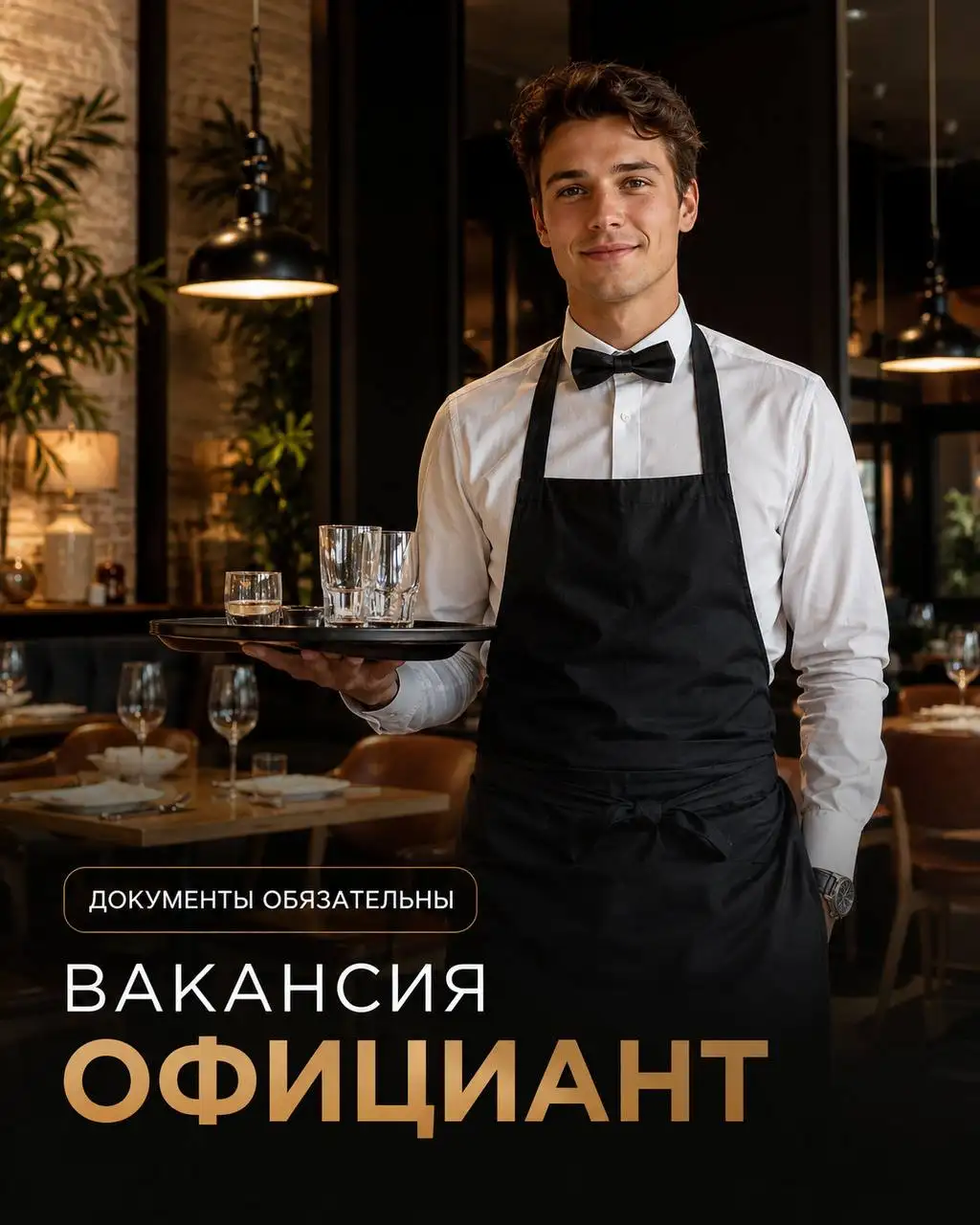 Официант в THE MOB - Официант (Работа) в Москва