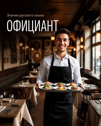 Официант в ресторан - Общепит в Москва