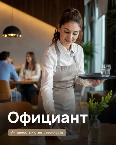 Вакансия официанта - Повар в Железнодорожный