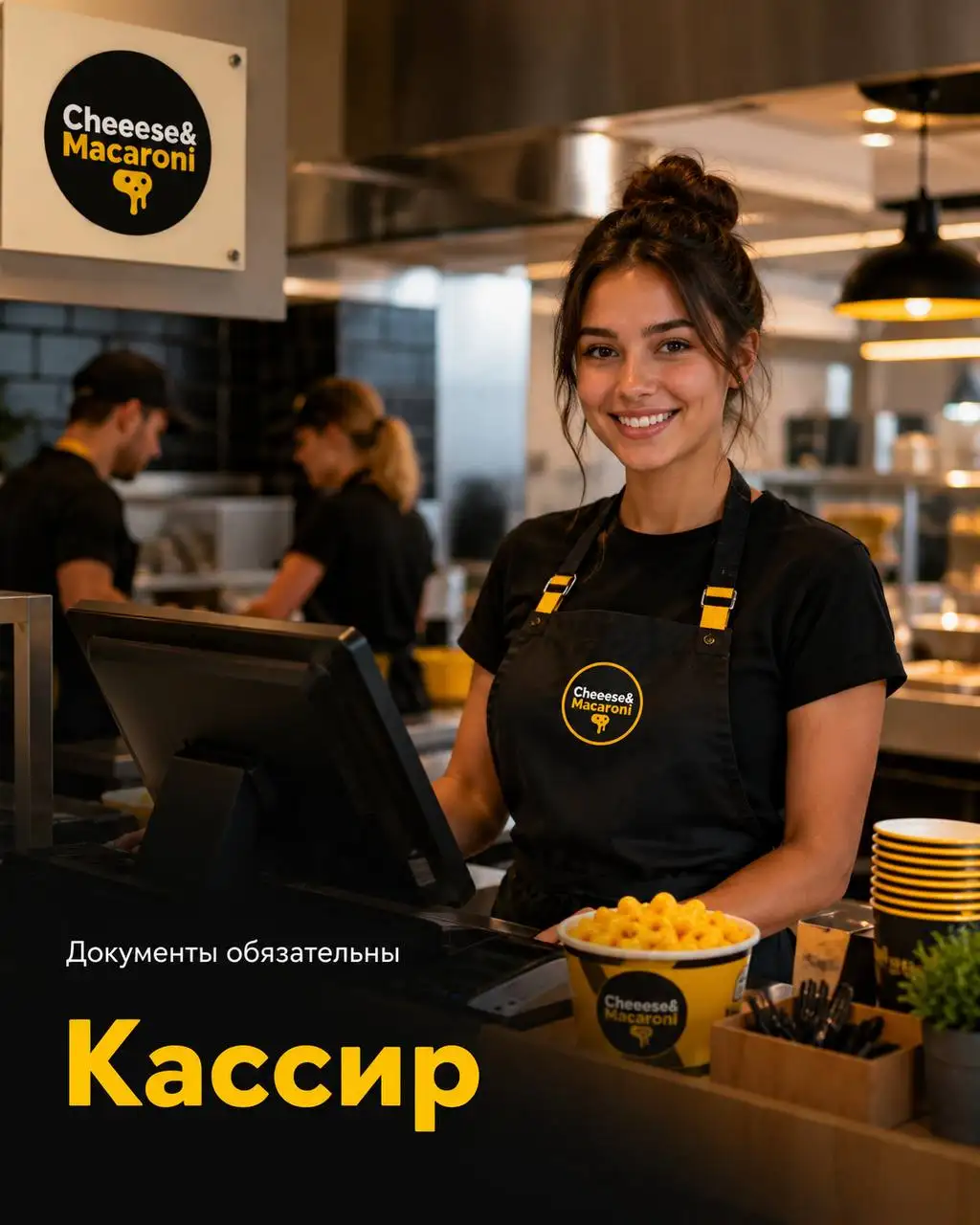 Вакансия кассира в корнер американской кухни - Рестораны/Кафе (Работа) в Москва