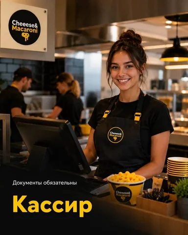 Вакансия кассира в корнер американской кухни - частное объявление в Москва