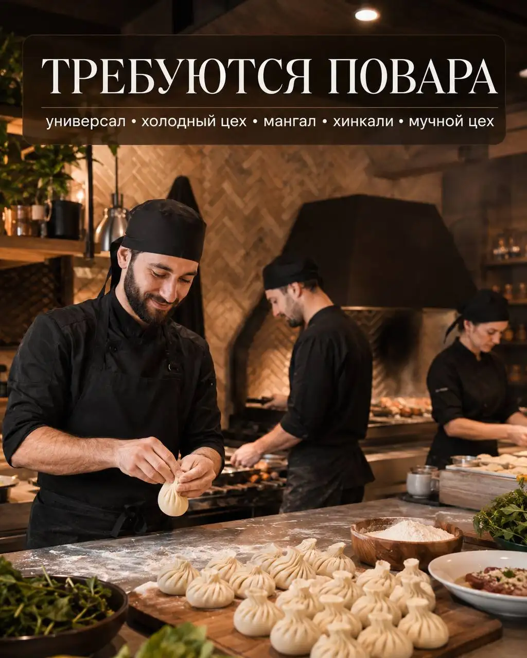 Вакансия повара в ресторане грузинской кухни - Рестораны/Кафе (Работа) в Москва