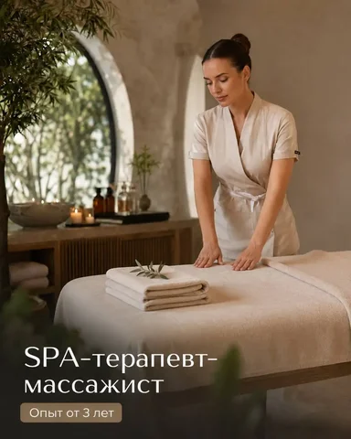 SPA-ТЕРАПЕВТ-МАССАЖИСТ - Вакансии в Москва