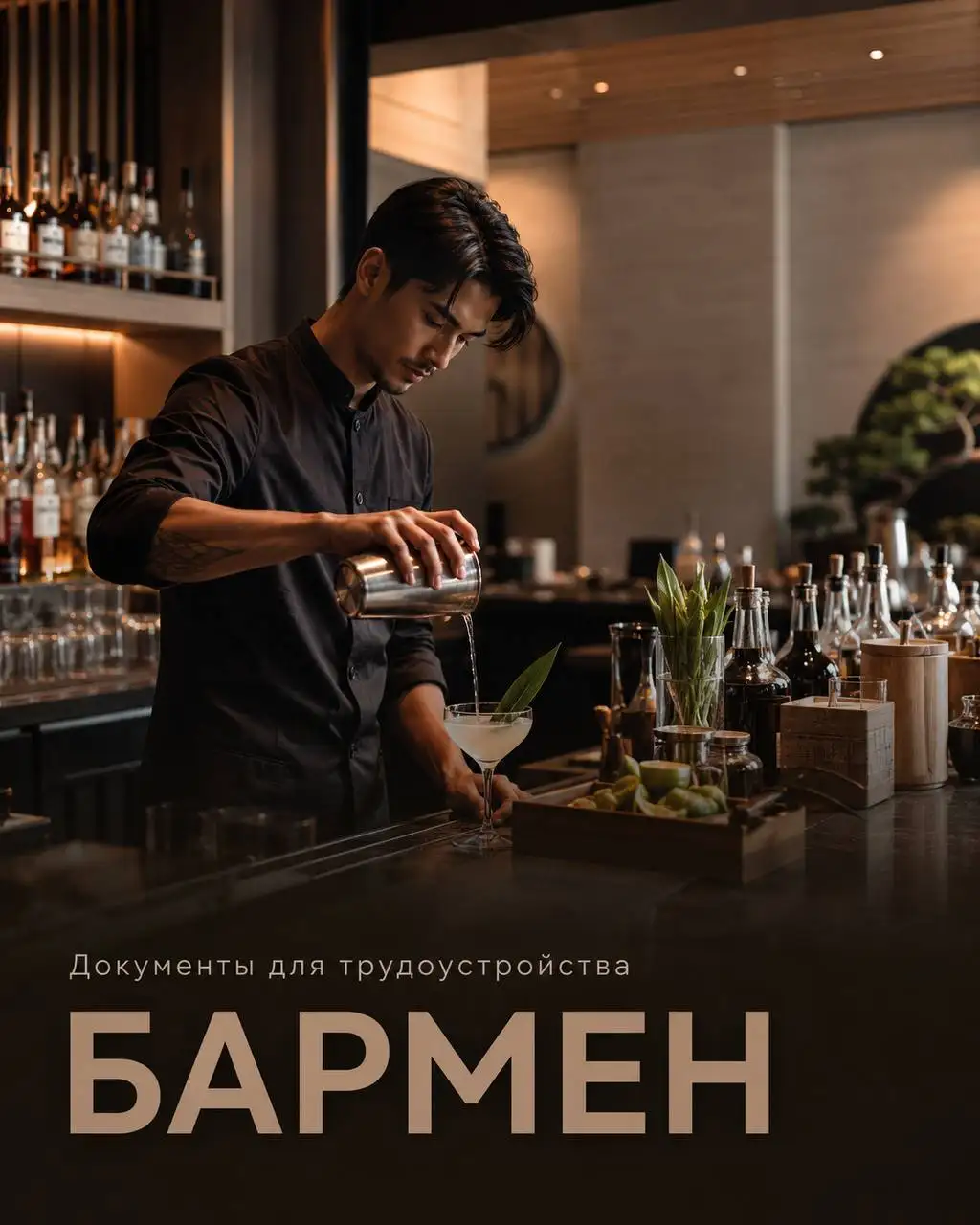 Вакансия бармена - Рестораны/Кафе (Работа) в Москва