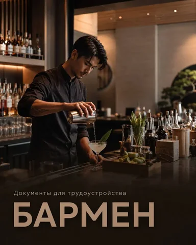 Вакансия бармена - Работа в Москва