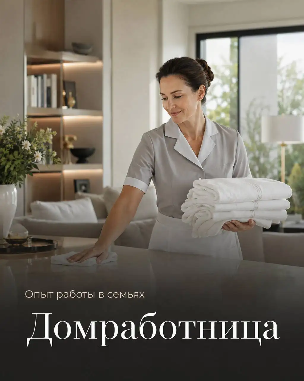 Домработница вахтой 30/40 - Работа в Москва