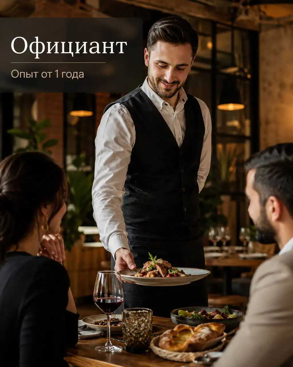 Официант - Официант (Работа) в Москва