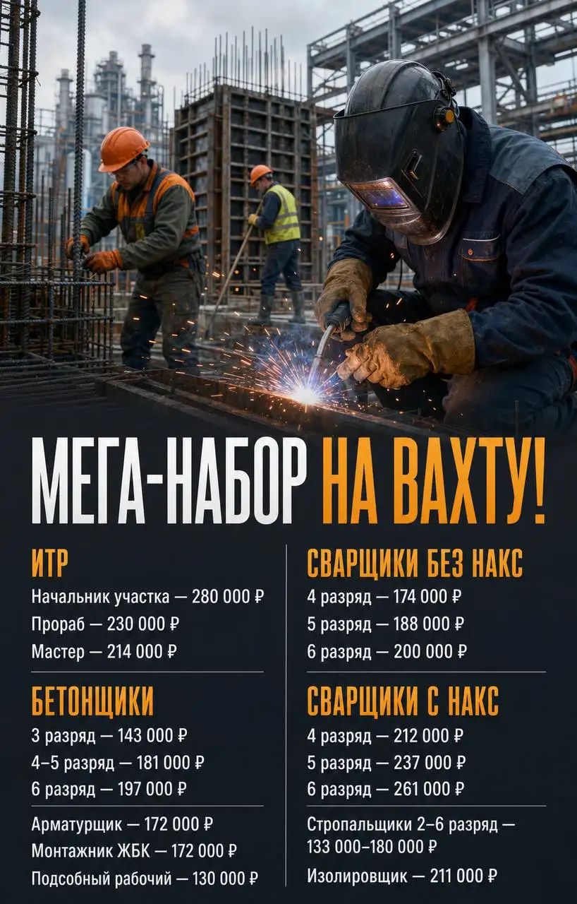 Вакансии на строительство в Сосновом Бору - Строительство (Работа) в Сосновый Бор