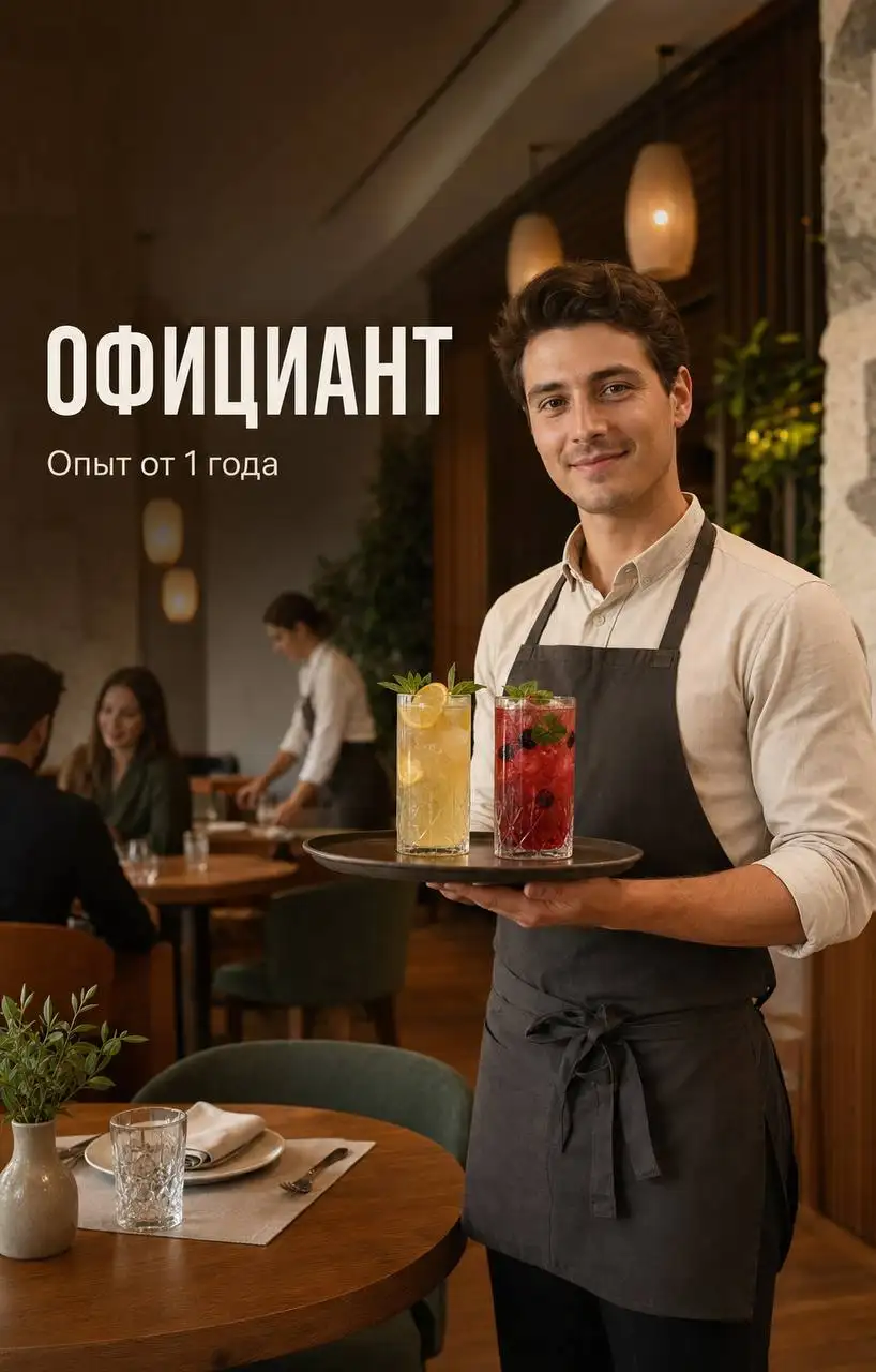 Официант в ресторан - Официант (Работа) в Москва
