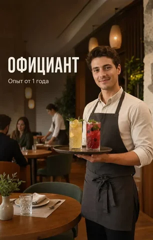 Официант в ресторан - Официант в Москва