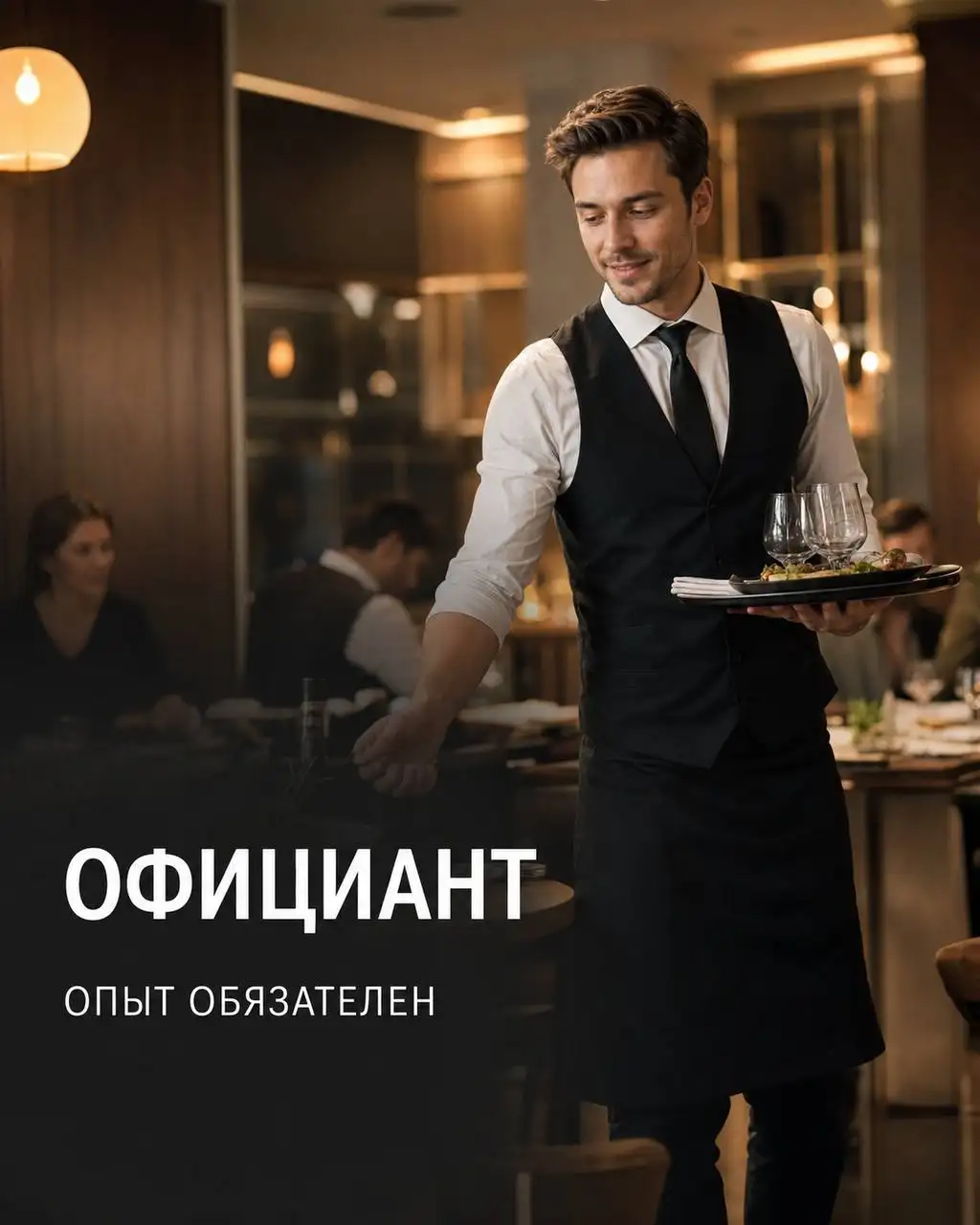 Официант в ресторан-бар АТОМ - Общественное питание (Работа) в Москва