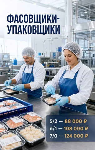 Фасовщик-упаковщик на пищевое производство - Работа в Серпухов