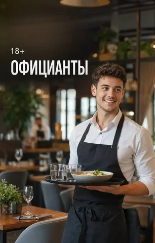 Официант - Вакансии в сфере красоты в Москва