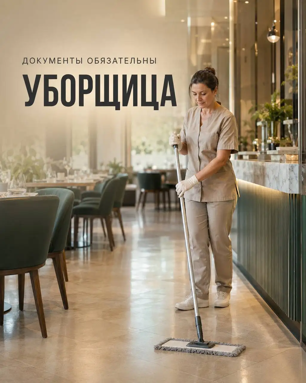 Уборщица - Клининг (Работа) в Москва