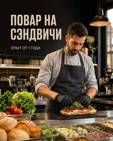 Повар холодного цеха на сэндвичи - частное объявление в Москва