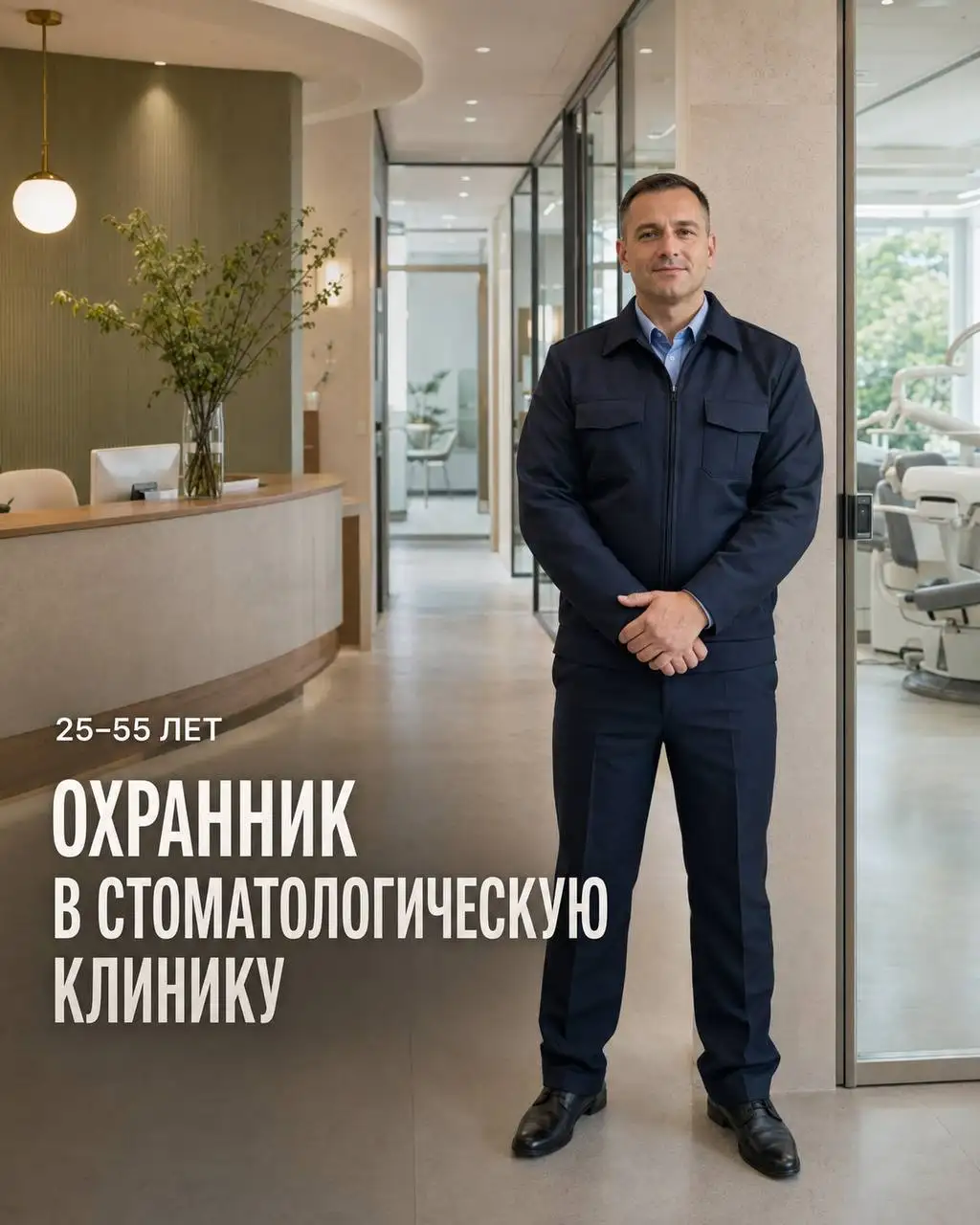 Охранник в стоматологическую клинику - Работа в Москва