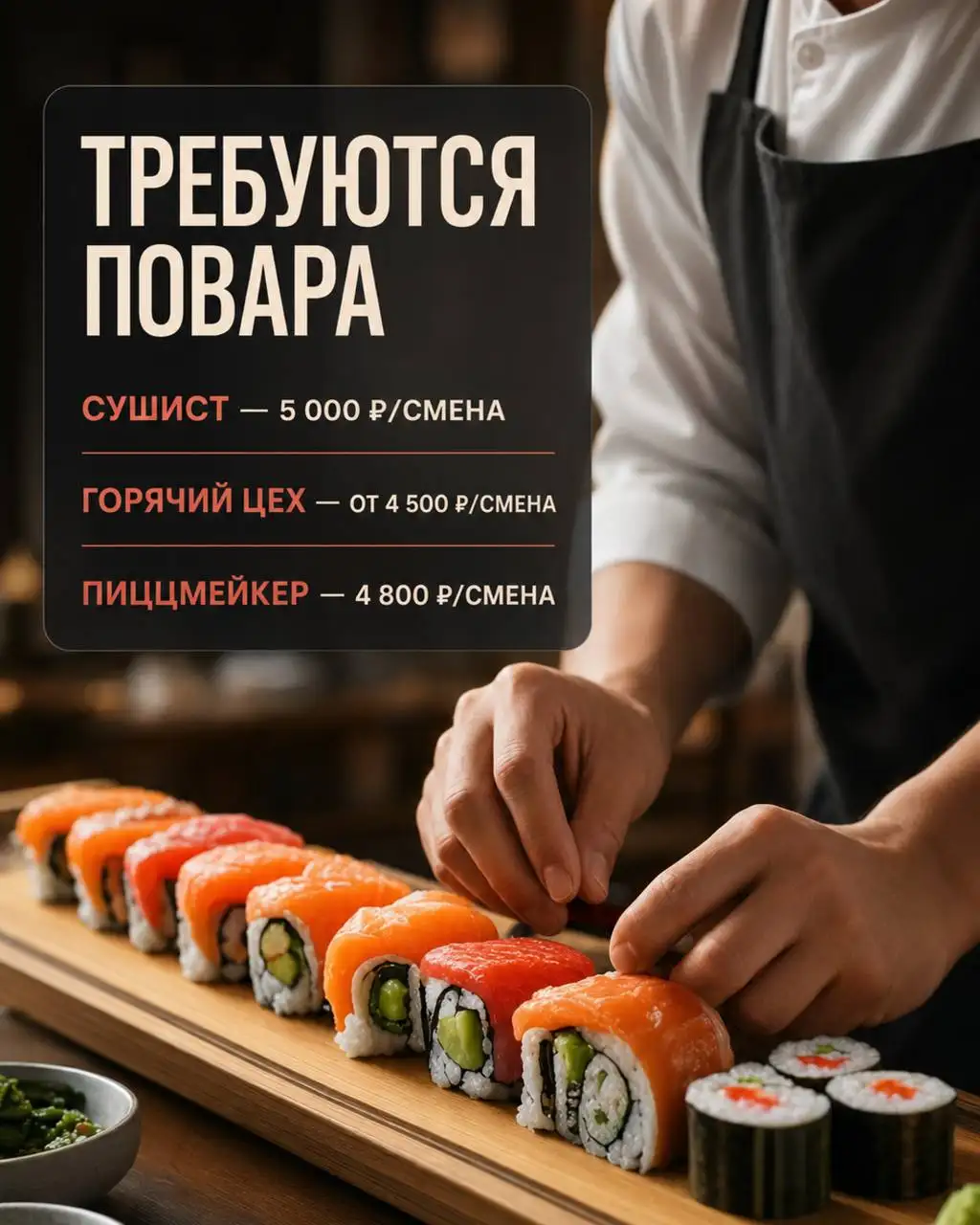 Вакансия Поваров - Повар (Работа) в Москва