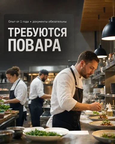 Вакансия повара в Москве - Администратор ресторана в Москва