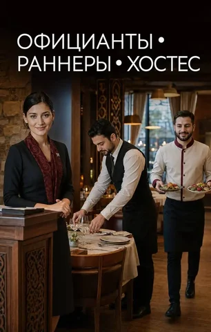 Работа в ресторане: Официант, Раннер, Хостес - Администратор ресторана в Москва