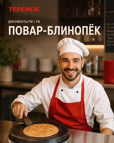 Повар-блинопек, сотрудник ресторана Теремок - Администратор ресторана в Москва