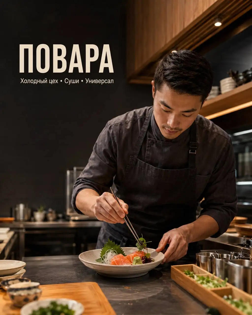 Повар холодного цеха, Сушист, Повар-универсал - Повар (Работа) в Москва