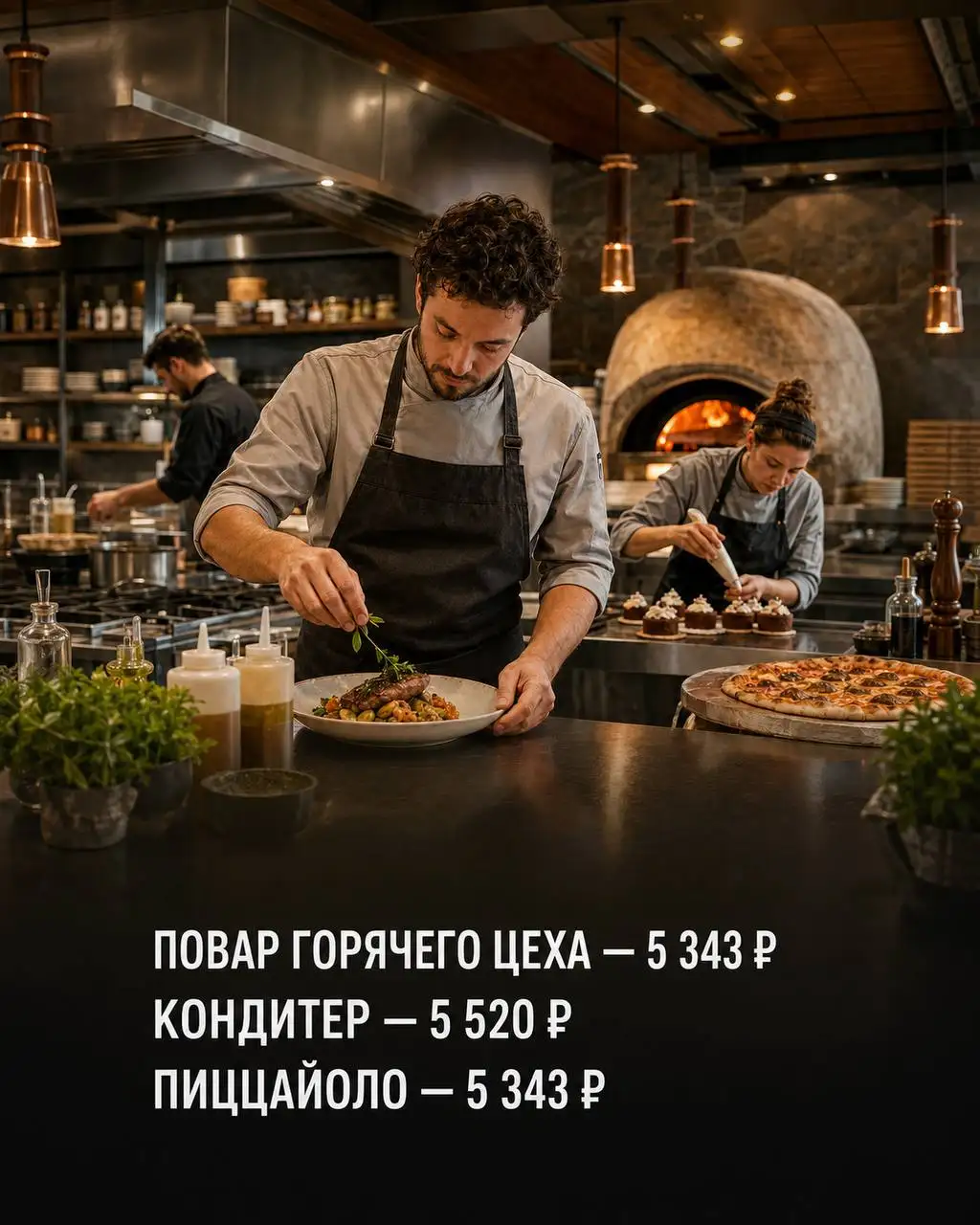 Вакансии в ресторане LILA: Повар горячего цеха, Кондитер, Пиццайоло - Рестораны/Кафе (Работа) в Москва