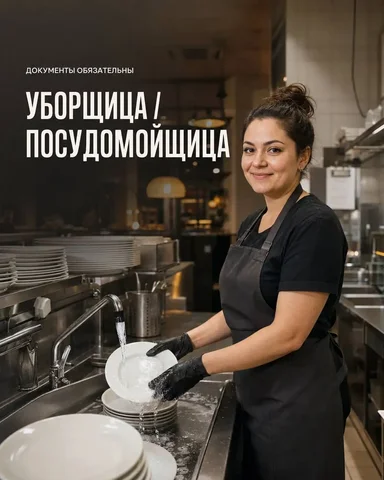 Уборщица-посудомойщица - Пассивный доход в Москва