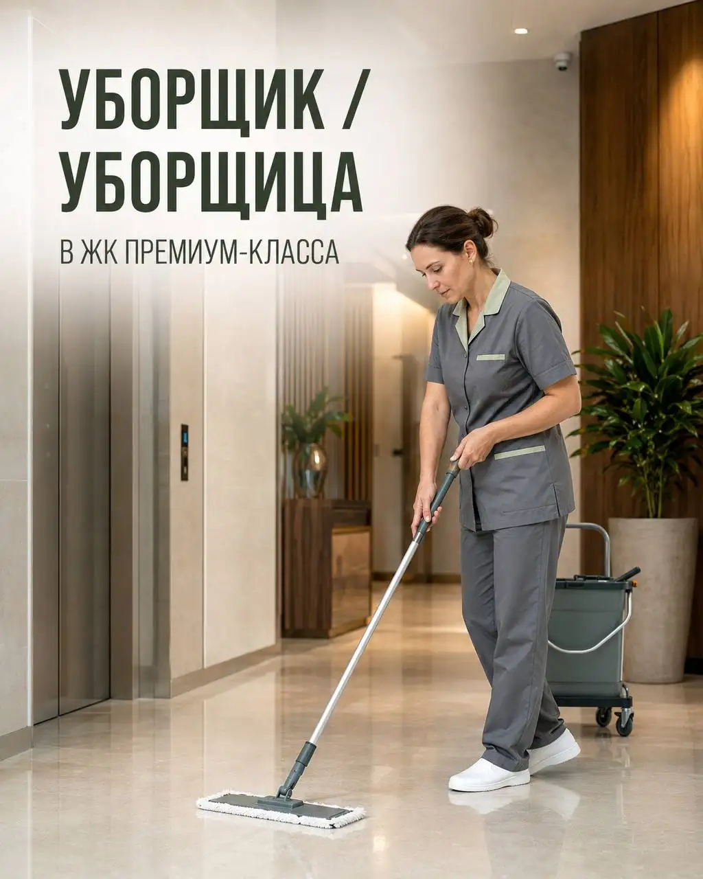Вакансия уборщика в элитном ЖК Москвы - Уборка (Работа) в Москва