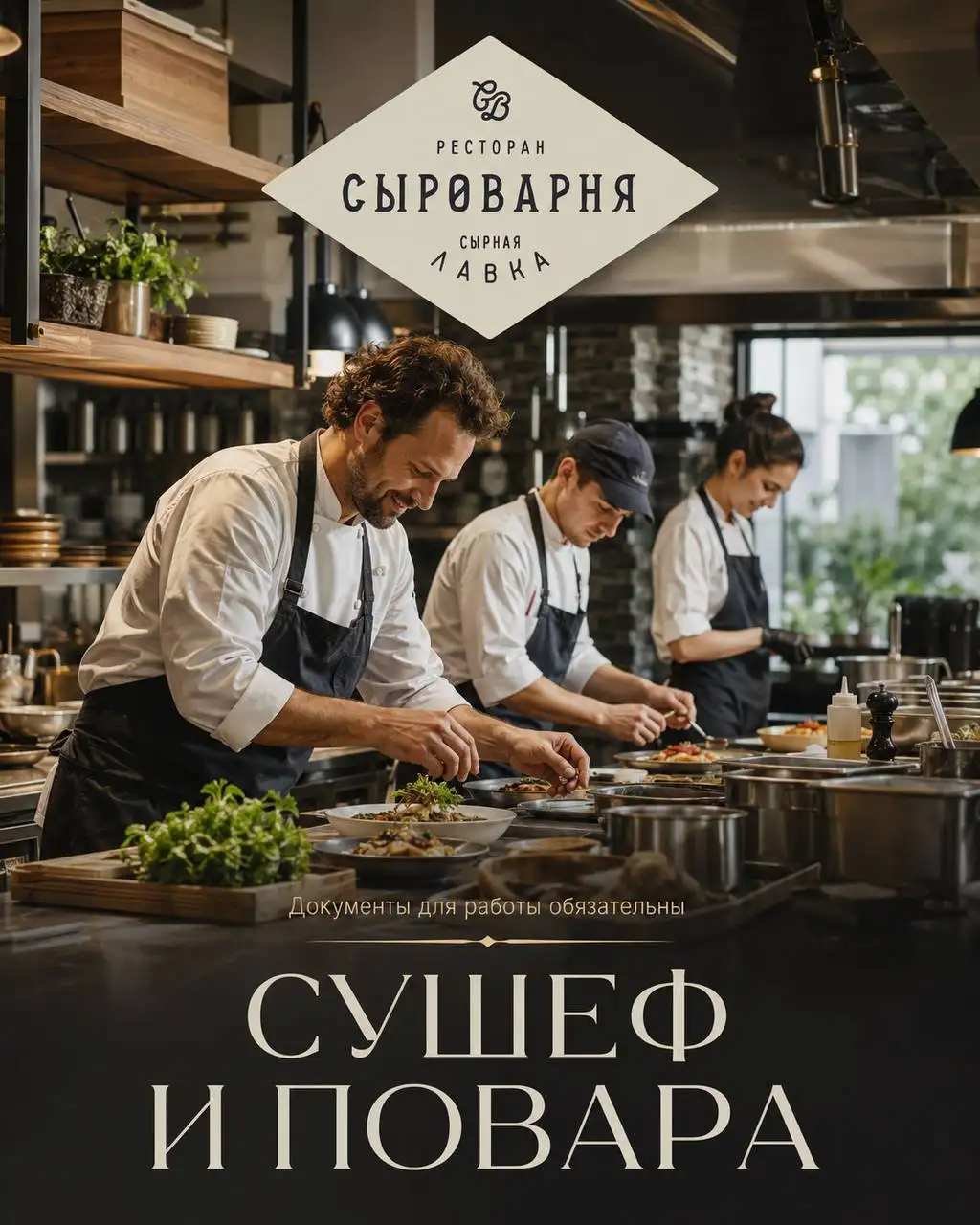 Вакансия поваров в ресторан «Сыроварня» - Рестораны/Кафе (Работа) в Зеленоград