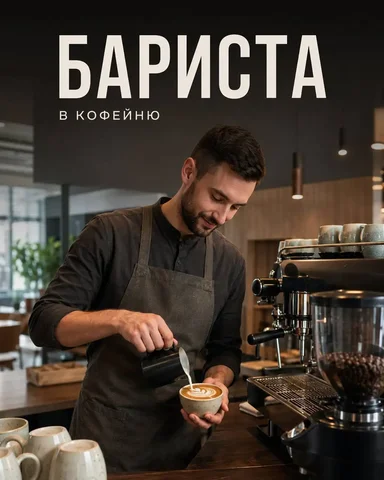 Вакансия бариста - Официант в Химки
