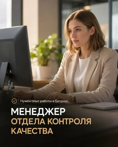 Менеджер отдела контроля качества - Вакансия в Москва